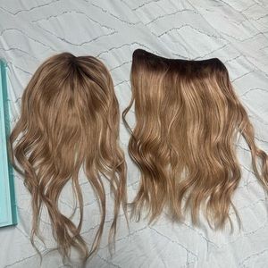 HaloCOUTURE Layered 18” and Original 16” Fall & Ponytail